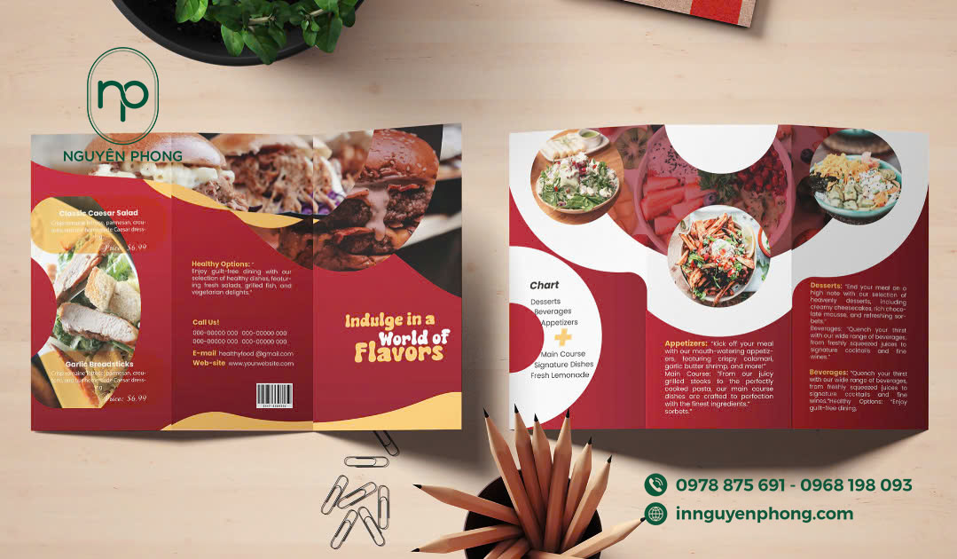 Khám phá các mẫu in menu nhà hàng khiến thực khách mê mẩn